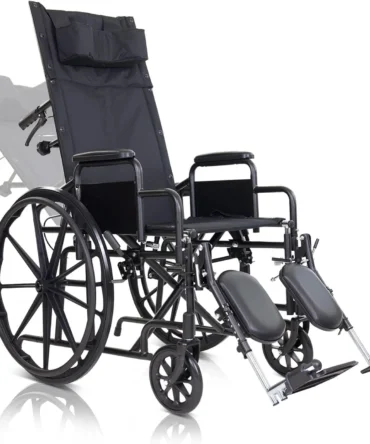 Reclining Wheelchair with Headrest