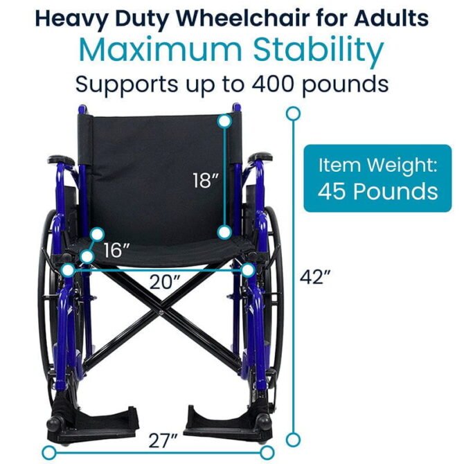 Heavy Duty Wheelchair - Image 7